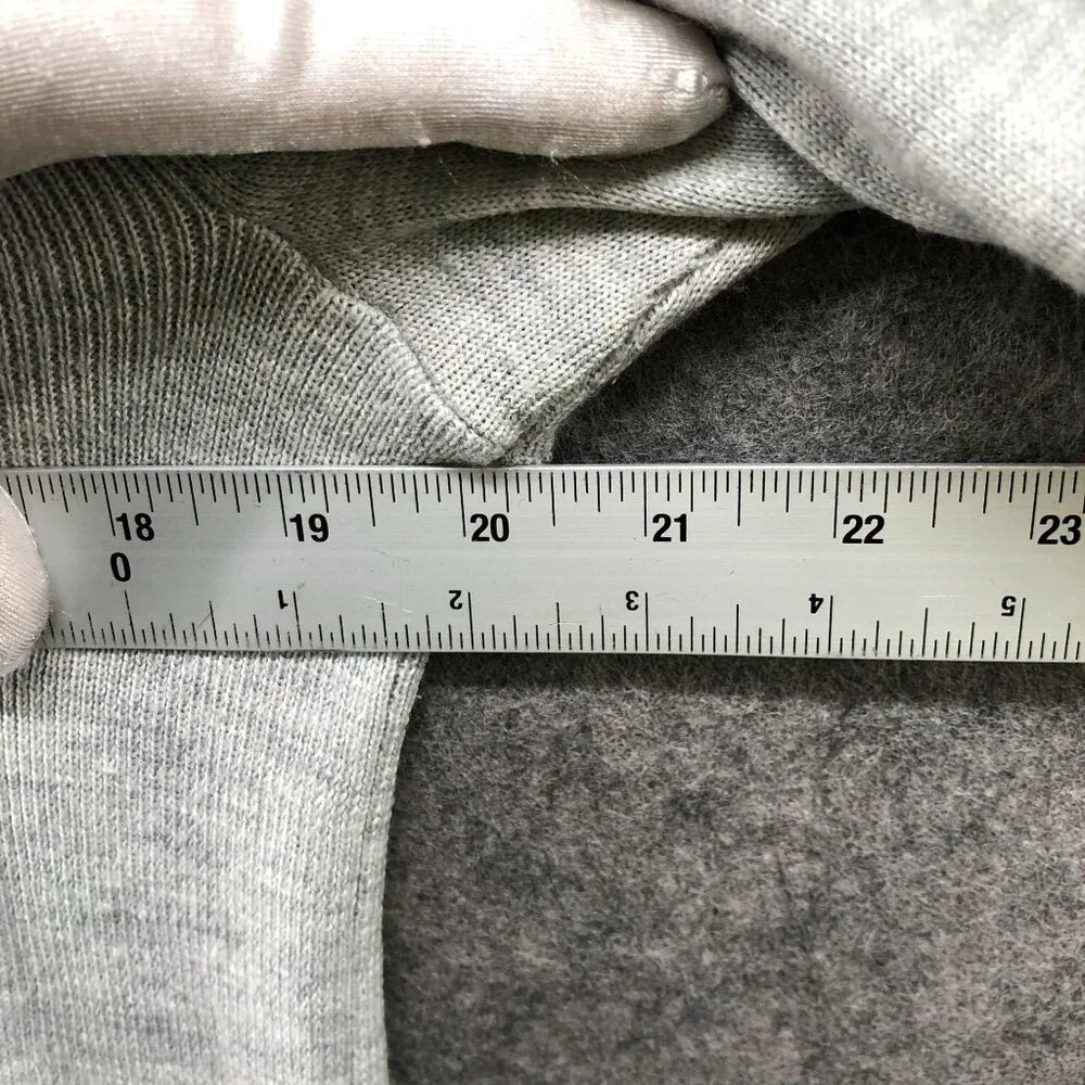 Express Merino Wool Blend Sweater‎ Mens M Light Gray Crewneck Stretch - Picture 7 of 8